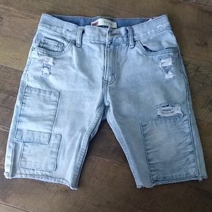 Levis boys distressed jeans shorts size 12 Reg
